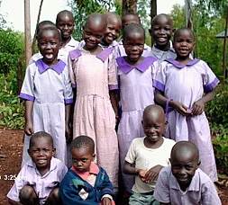 Orphans in Wagire who are benefiting from Isaac's project