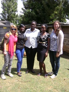 from left Nicole, Eunita, Ckaimenyi, Catherine and Megan